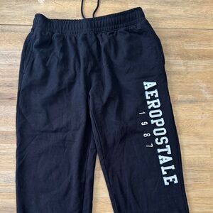 Aeropostale Black Sweatpants with White Logo